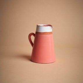caraffa-rosa-bianco-ceramica-aimra